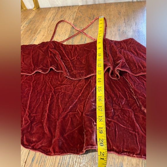 ❤️ MADEWELL Velvet Tiered Cami Top – Size L - Picture 7 of 10